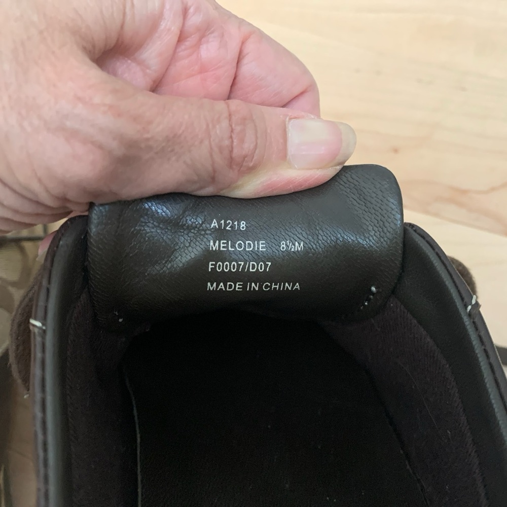 Coach Brown Signature Canvas Lace-Up Sneakers size 8.5W - Picture 8 of 15